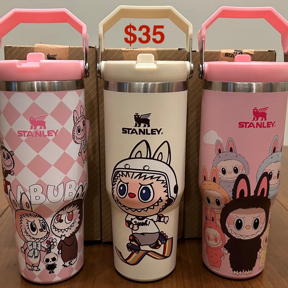 Stanley Pink and Cream Character Tumblers Labubu